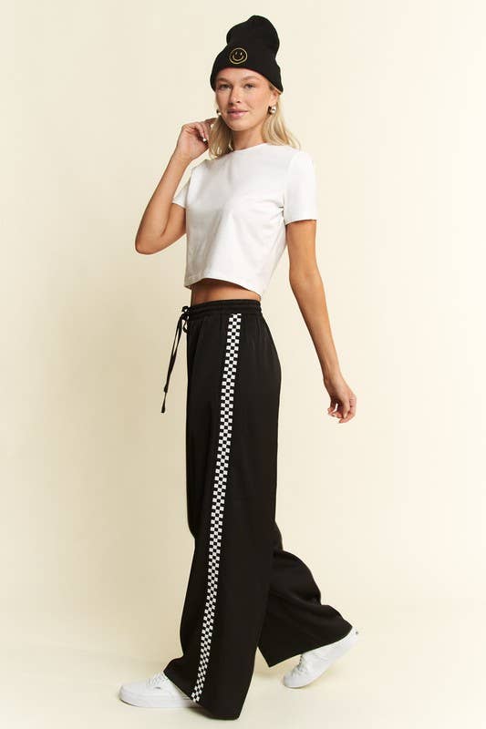 CHECK on it - Ruby Silk Checkered Pant