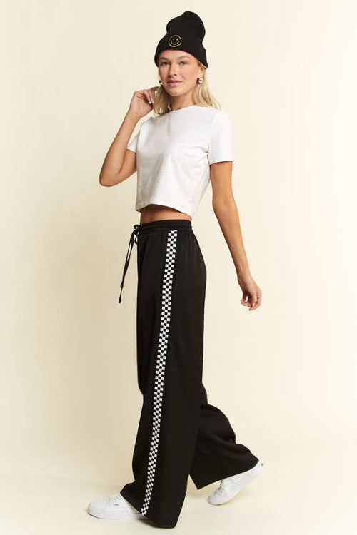 CHECK on it - Ruby Silk Checkered Pant