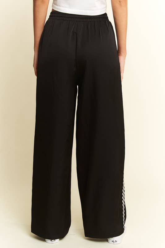 CHECK on it - Ruby Silk Checkered Pant