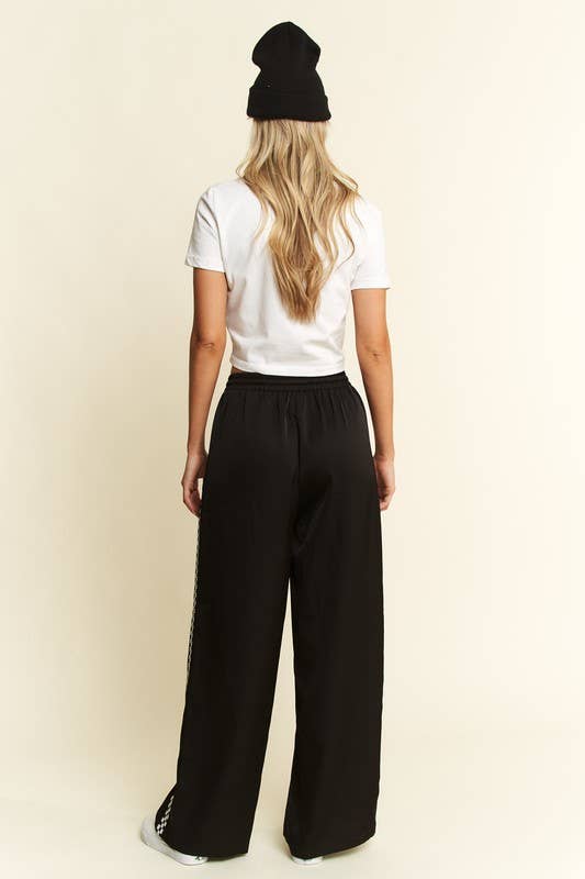 CHECK on it - Ruby Silk Checkered Pant