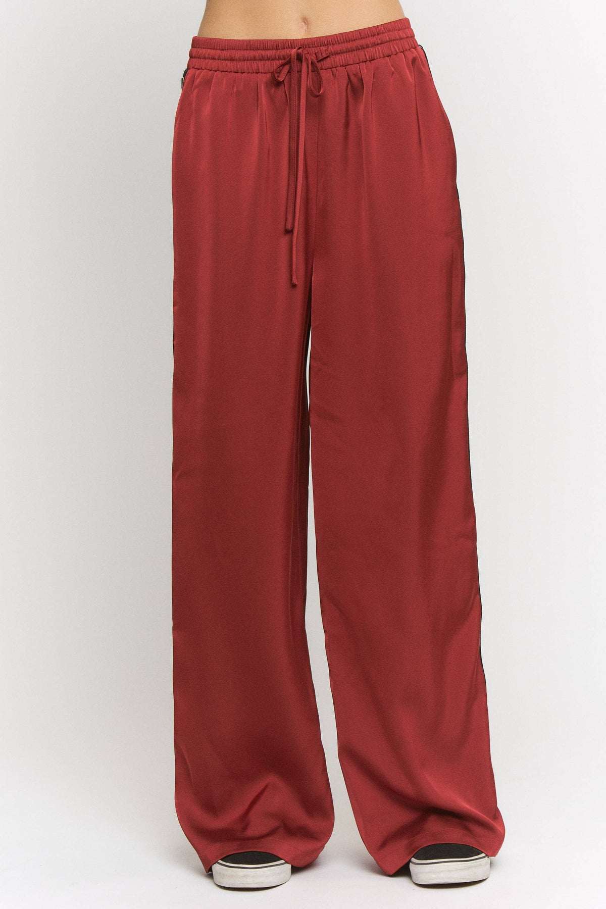 CHECK on it - Ruby Silk Checkered Pant