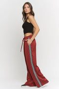 CHECK on it - Ruby Silk Checkered Pant