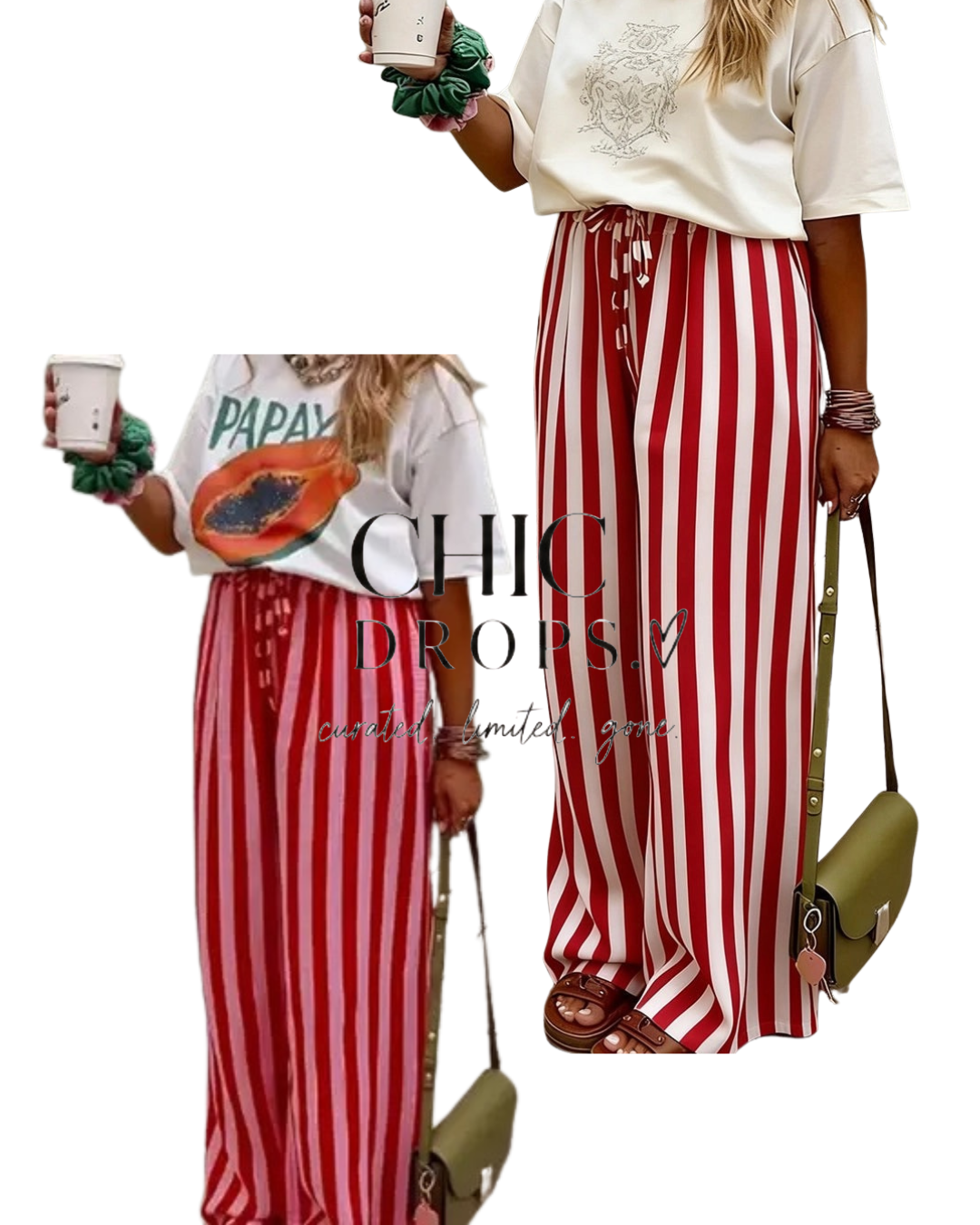 The Kandy Stripe Wide Leg Pant
