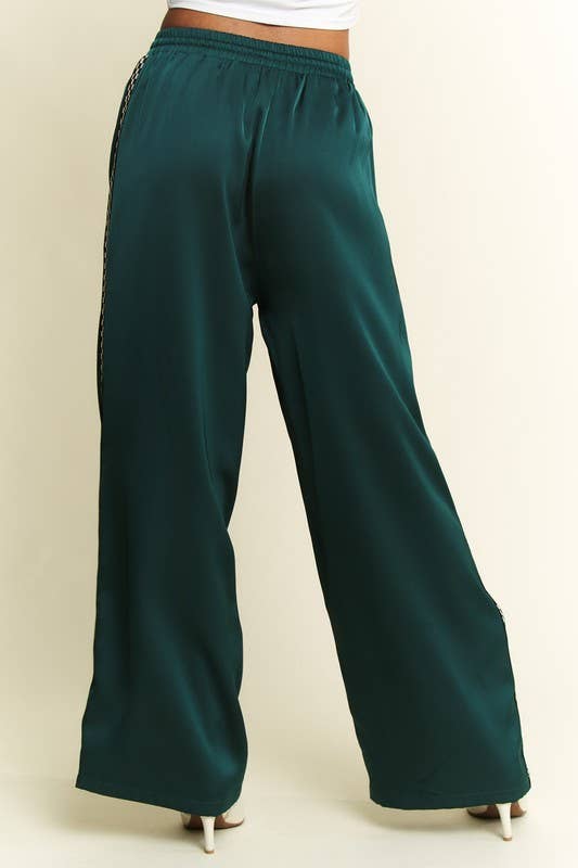 CHECK on it - Ruby Silk Checkered Pant